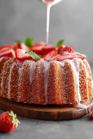 Strawberry Pound Cake