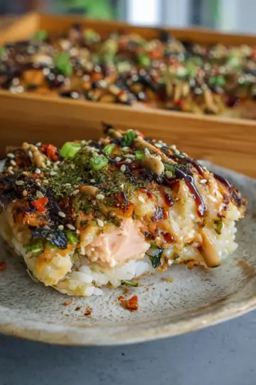 Spicy Salmon Sushi Bake