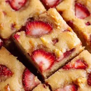 Strawberry Lemon Blondies