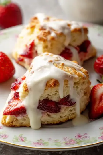 Strawberries and Cream Scones