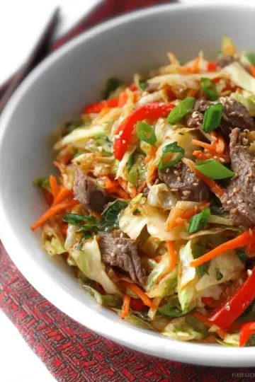 Beef and Cabbage Stir Fry