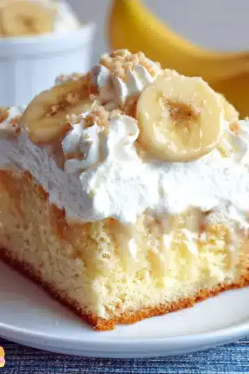 Banana Pudding Poke Cake