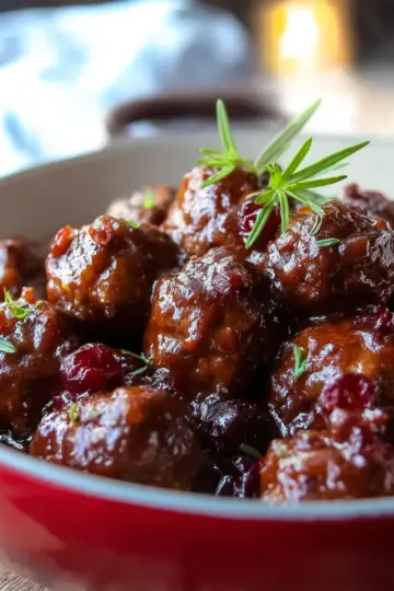Cranberry Meatballs