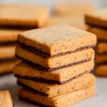 Buttery Espresso Shortbread cookies