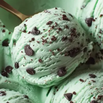 Easy Mint Chocolate Chip Ice Cream