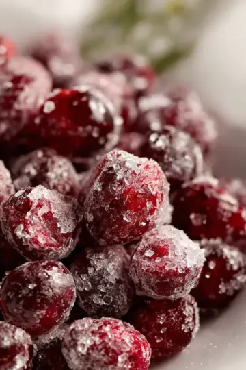 Viral Candied Cranberries – Sweet, Tart, and Perfectly Sparkly