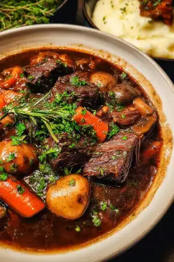 Beef Bourguignon (French Red-Wine Beef Stew)