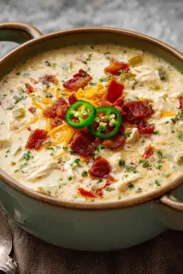 Jalapeno Popper Chicken Soup