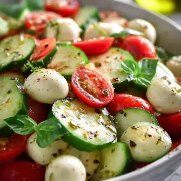 Cucumber Caprese Salad