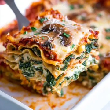 Spinach Mushroom Lasagna