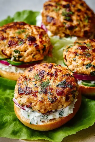 Greek Chicken Burgers