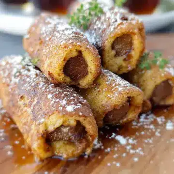 French Toast Roll-ups with Sausage