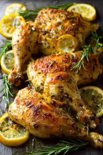 Roast Chicken with Lemon and Rosemary