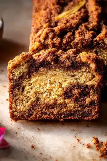 Cinnamon Crunch Swirled Banana Bread.