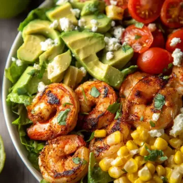 Grilled Shrimp, Avocado, and Corn Salad Recipe