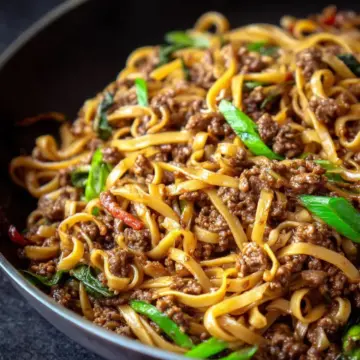 Mongolian Ground Beef Noodles – Easy Griddle or Skillet Recipe