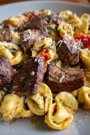 Garlic Parmesan Steak Tortellini