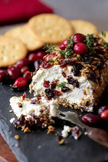 Cranberry Goat Cheese Log