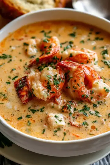 Crab and Shrimp Seafood Bisque