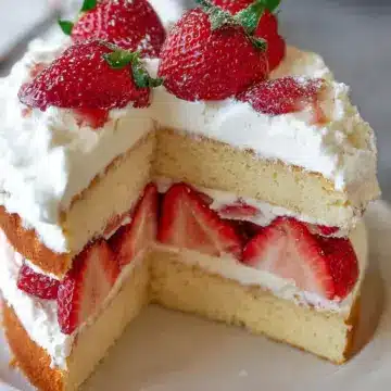 Japanese Strawberry Sponge Cake (Strawberry Shortcake)