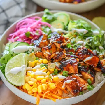 Honey BBQ Chicken Bowls