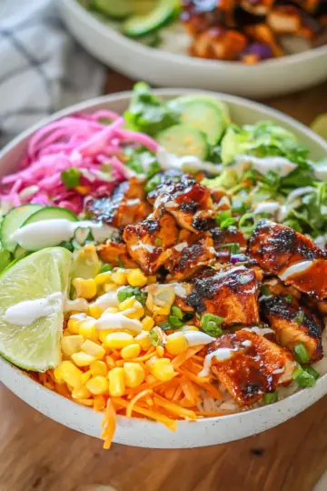 Honey BBQ Chicken Bowls
