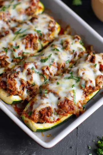 Lasagna Zucchini Boats