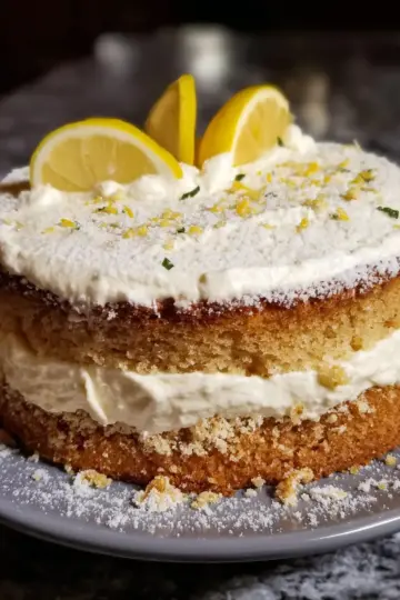 Italian Lemon Cream Cake