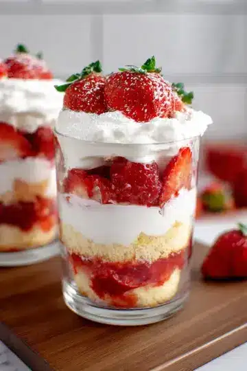 Strawberry Shortcake Trifles