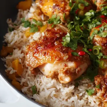 Sticky Coconut Chicken and Rice