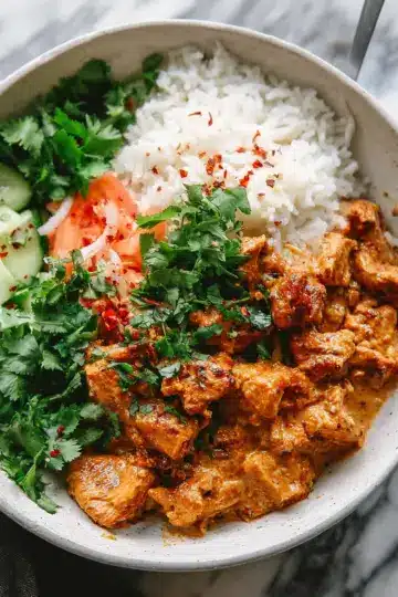 Coconut Chicken Rice Bowl