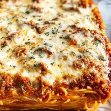 Baked Cream Cheese Spaghetti Casserole