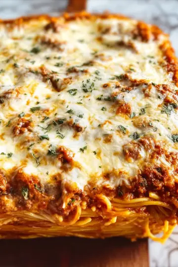 Baked Cream Cheese Spaghetti Casserole