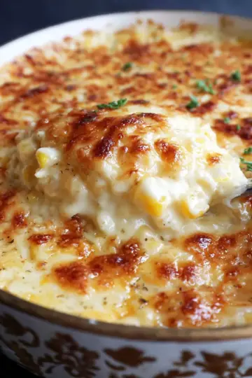 Corn au Gratin with Creamed Corn