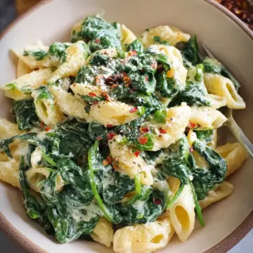 Pasta with Spinach, easy & quick!