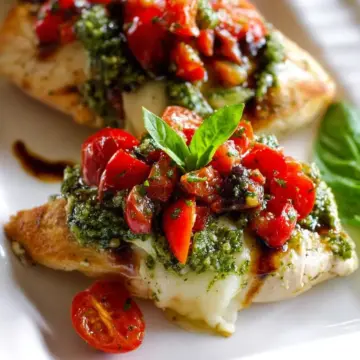 Pesto Bruschetta Chicken
