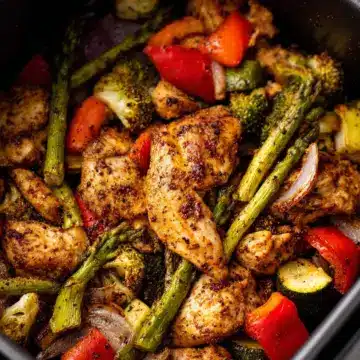 Healthy Air Fryer Chicken and Veggies