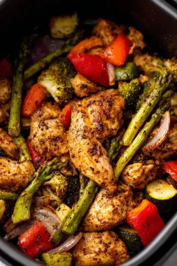 Healthy Air Fryer Chicken and Veggies