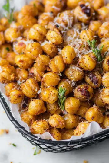 Crispy Parmesan Roasted Chickpeas