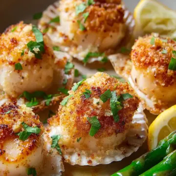Awesome Baked Sea Scallops