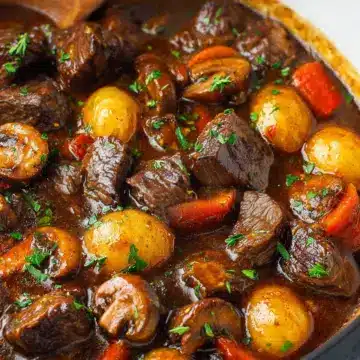 Savory and Rich: Ultimate Beef Stew with Mushrooms