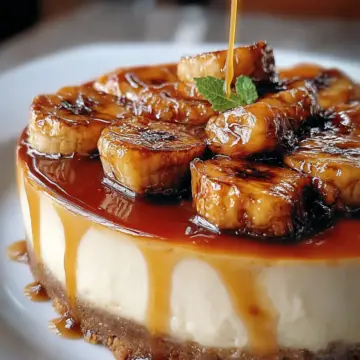 Caramelized Banana Cheesecake Rum