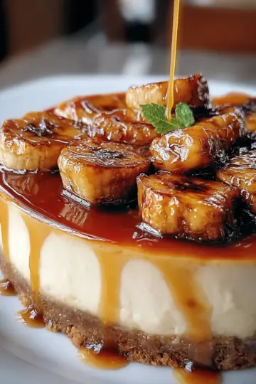Caramelized Banana Cheesecake Rum