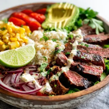 Cilantro Lime Steak Bowls